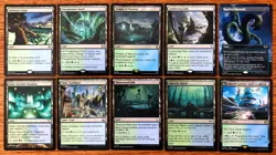 MTG SIMIC LANDS EDH 10-Pack: Restless Vinestalk, Lumbering Falls, Balamb Garden - Image 1