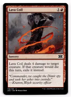 2022 MTG Lava Coil Double Masters 2022 Common #116 - Image 1
