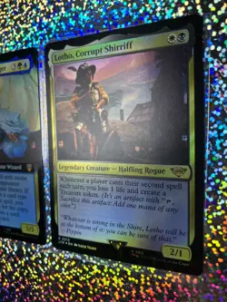 MTG Foil: 0213 Lotho, Corrupt Shirriff; Mythic 0089 Gandalf, Westward Voyager - Image 4