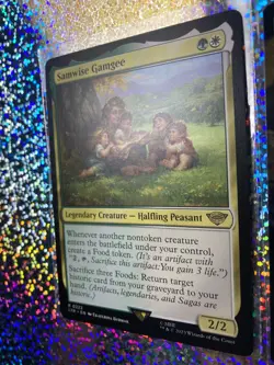 MTG Regular: 0120 Feasting Hobbit (Extended Art); 0222 Samwise Gamgee (Standard) - Image 5