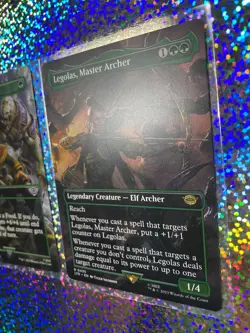 MTG Regular Borderless: 0435 Legolas, Master Archer; 0414 Pippin's Bravery - Image 3