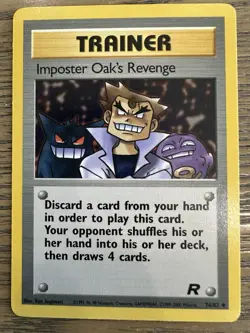 Pokemon Imposter Oak's Revenge 76/82 Team Rocket Regular Trainer Card - Image 1
