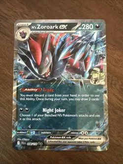 Pokemon N's Zoroark ex 098/159 Sv09: Journey Together Double Rare Holo - Image 1