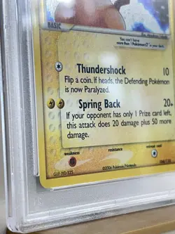 2006 Pokemon EX Holon Phantoms Gold Star #104 Pikachu Holo, PSA 2 - Image 2