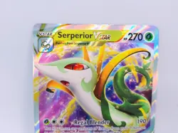 Serperior VSTAR 008/195 Holo Ultra Rare Silver Tempest Pokemon NM Fresh Pull - Image 2