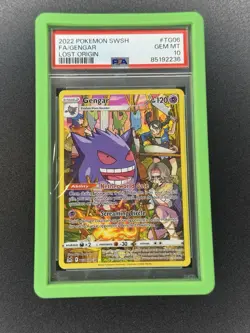 GEM MINT✨ 2022 Pokemon Sword & Shield Lost Origin Gengar TG06 Full Art PSA 10 - Image 1