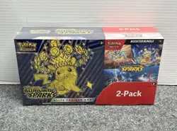 Pokemon TCG Surging Sparks ETB + Booster Bundle Costco 2-Pack Sealed - Image 1