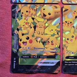 Pokemon Lot: Pikachu V Union SWSH139 SWSH140 SWSH141 SWSH142 4 Promo Set - LP/NM - Image 4