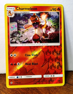 POKEMON CHARMELEON 19/147 REVERSE HOLO BURNING SHADOWS MP-LP - Image 1