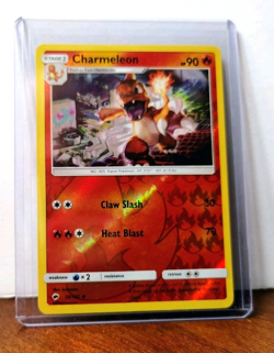 POKEMON CHARMELEON 19/147 REVERSE HOLO BURNING SHADOWS MP-LP - Image 5