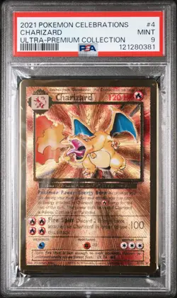 2021 Pokemon Celebrations Ultra-Premium Collection Charizard #4/102 Metal PSA 9 - Image 1