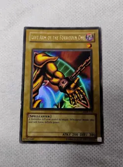 Yugioh Lob123 1st Edition Lp Left Arm Of The Forbidden One Exodia Vintage Ca - Image 1