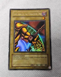 Yugioh Lob123 1st Edition Lp Left Arm Of The Forbidden One Exodia Vintage Ca - Image 2