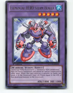 Elemental Hero Steam Healer LCGX-EN051 1st Edition YuGiOh Card - Image 1