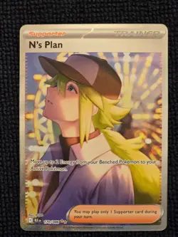 N's Plan Sir 170/086 English Pokemon Card Black Bolt - Image 1