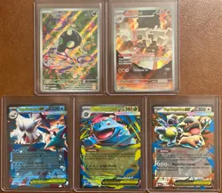 Lot of 5 Pokemon TCG Mega Evolutions MEG Illustration Rare SIR & Full Art Cards - Image 1