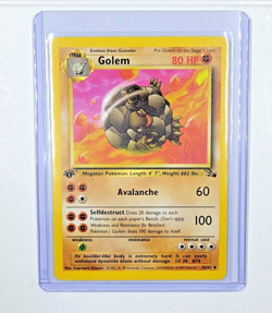 *1st Edition* Vintage Pokemon Card - Fossil Set 1999 WOTC -Golem36/62 - Image 1
