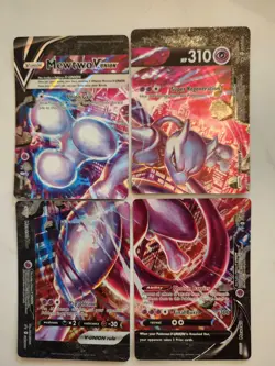 Mewtwo V-UNION [Set of 4] SWSH: Sword & Shield Pokemon PROMO Cards Holo NM - Image 1