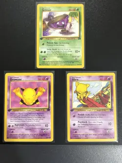 Pokemon 3 Card Vintage Team Rocket 1st Edition Lot Set Bundle WOTC Nm-Lp - Image 1