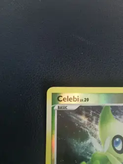 Pokemon Card Celebi 7/123 D&P Mysterious Treasures Reserve Holo Rare - Image 2