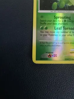 Pokemon Card Celebi 7/123 D&P Mysterious Treasures Reserve Holo Rare - Image 4