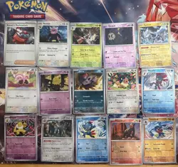 Pokemon Shrouded Fable Pokeball Reverse Holo Card Lot Of 15 - Image 1