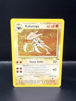 Pokemon TCG Kabutops Fossil Holo Rare Unlimited Card 9/62 - Image 3