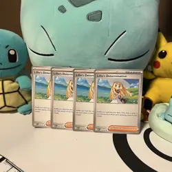 x4 Lillie’s Determination 119/132 - Mega Evolution - Pokemon Card - NM/M English - Image 1