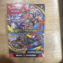 Pokemon Trading Card Game Mega Evolution Booster Bundle - 6 Packs - Image 1