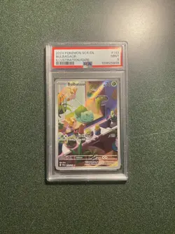Bulbasaur Holo Illustration Rare Card 143/142 Sv07 Stellar Crown PSA 9 - Image 1
