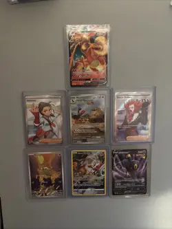 7 Card Pokemon Lot Mint/near Mint Charizard Umbreon Illustration Rare Pokemon - Image 1