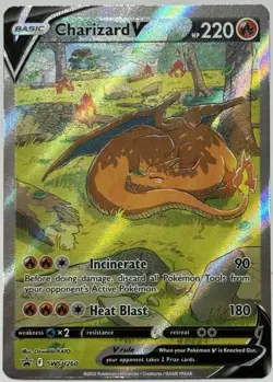 Charizard V SWSH260 Black Star Promo Full Alternate Alt Art Pokemon Card - Image 1