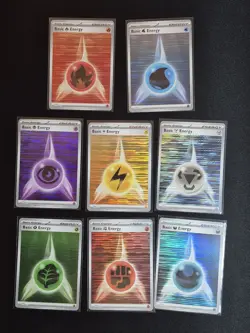 Pokemon TCG - Lot all 8 HOLO Energy Cards NM Black Bolt & White Flare - Image 1