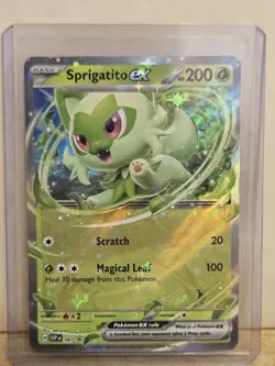 Pokemon TCG - Sprigatito ex 087 Sv: Scarlet & Violet Promo Cards Holo - Image 5