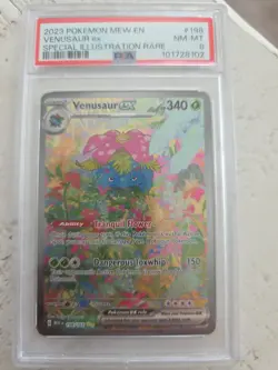 2023 Pokemon Venusaur EX PSA GRADE 8 Card 198/165 FROM 151 set - Image 1