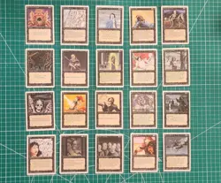 Magic the Gathering (MTG) - Lot of 20 Cards - Revised - (Black) (Swamp) LP - Image 1