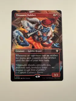 Treasure Nabber Borderless Foil Commander Masters MTG - Image 1