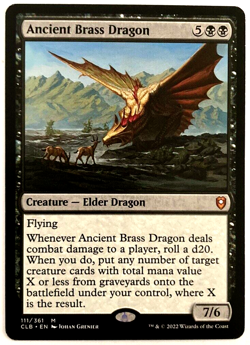 MTG Ancient Brass Dragon Commander Legends Baldur's Gate 111/361 Mythic NM! - Image 1