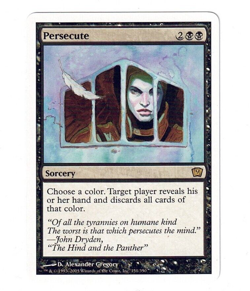 Persecute - 9th Edition 2005 - MtG Magic the Gathering NM - Image 1