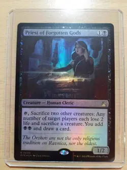 Priest of Forgotten Gods Foil Rare, Ravnica Remastered #090, MTG Magic - Image 1