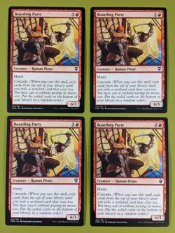 Boarding Party x4 Commander Legends 4x Playset Magic the Gathering MTG - Image 1