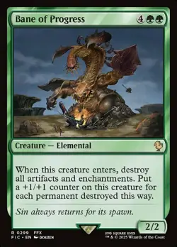 Bane of Progress Light Play, English Magic the Gathering MTG Commander: Final Fa - Image 1