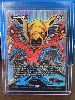 Saw in Half - #21 Foil (Borderless) Marvel Universe Spider Man - Mtg - Image 1
