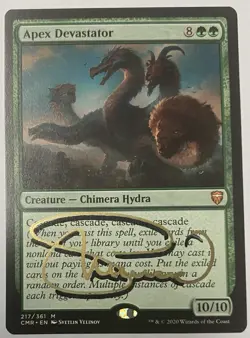 APEX DEVASTATOR (Nonfoil) - GOLD AND BLACK SHADOW SIGNED MTG NM - Image 1