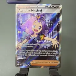 Acerola's Mischief 165/132 Pokemon Mega Evolution Full Art NM! - Image 1