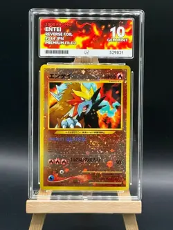 Entei - 244 - Reverse Holo - Neo Premium File 2 - ACE 10 - Japanese Pokemon - Image 1