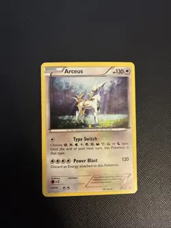 Arceus XY197 - Black Star Promo Mythical Collection Holo Pokemon Card LP - Image 1