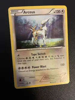 Arceus XY197 - Black Star Promo Mythical Collection Holo Pokemon Card LP - Image 3