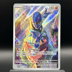 Pokemon Sawk - 130/086 - Illustration Rare - NM - White Flare - Image 1