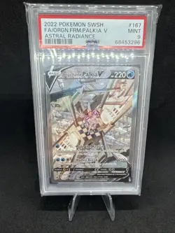 Pokemon TCG Origin Forme Palkia V #167 Astral Radiance PSA 9 2022 - Image 1
